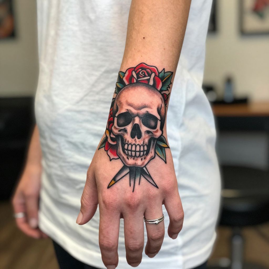Traditional Skull Design