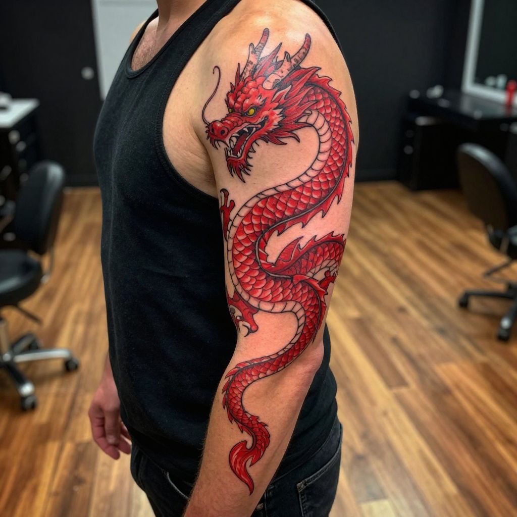 Red Dragon tattoo idea
