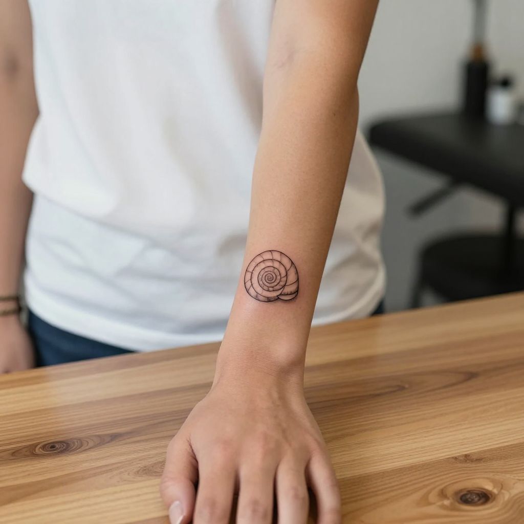 Spiral Shell resilience tattoo idea