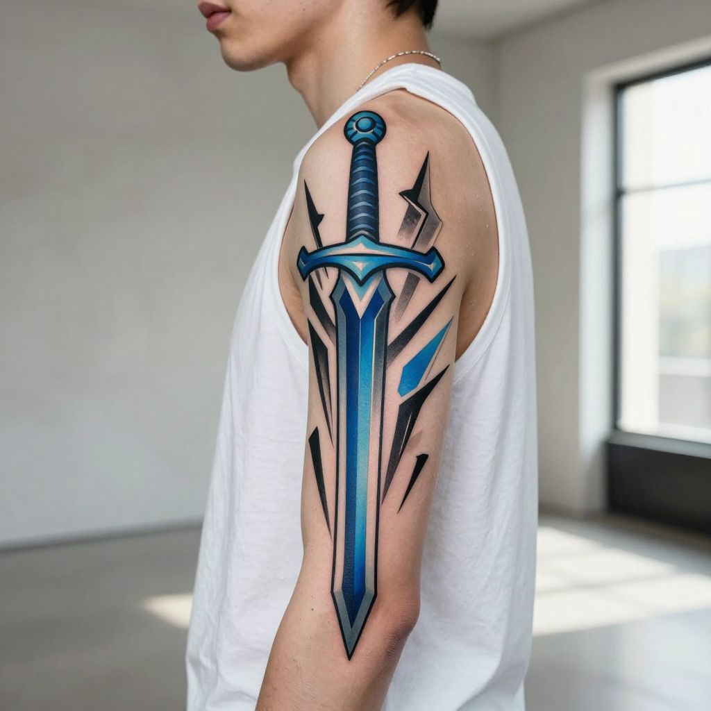 Sailor Uranus’ Sky and Sword Tattoo