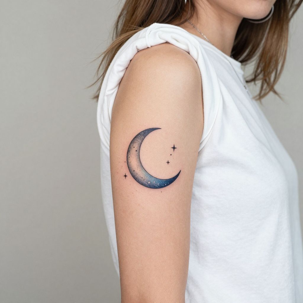 Sailor Moon Crystal Crescent Moon Tattoo