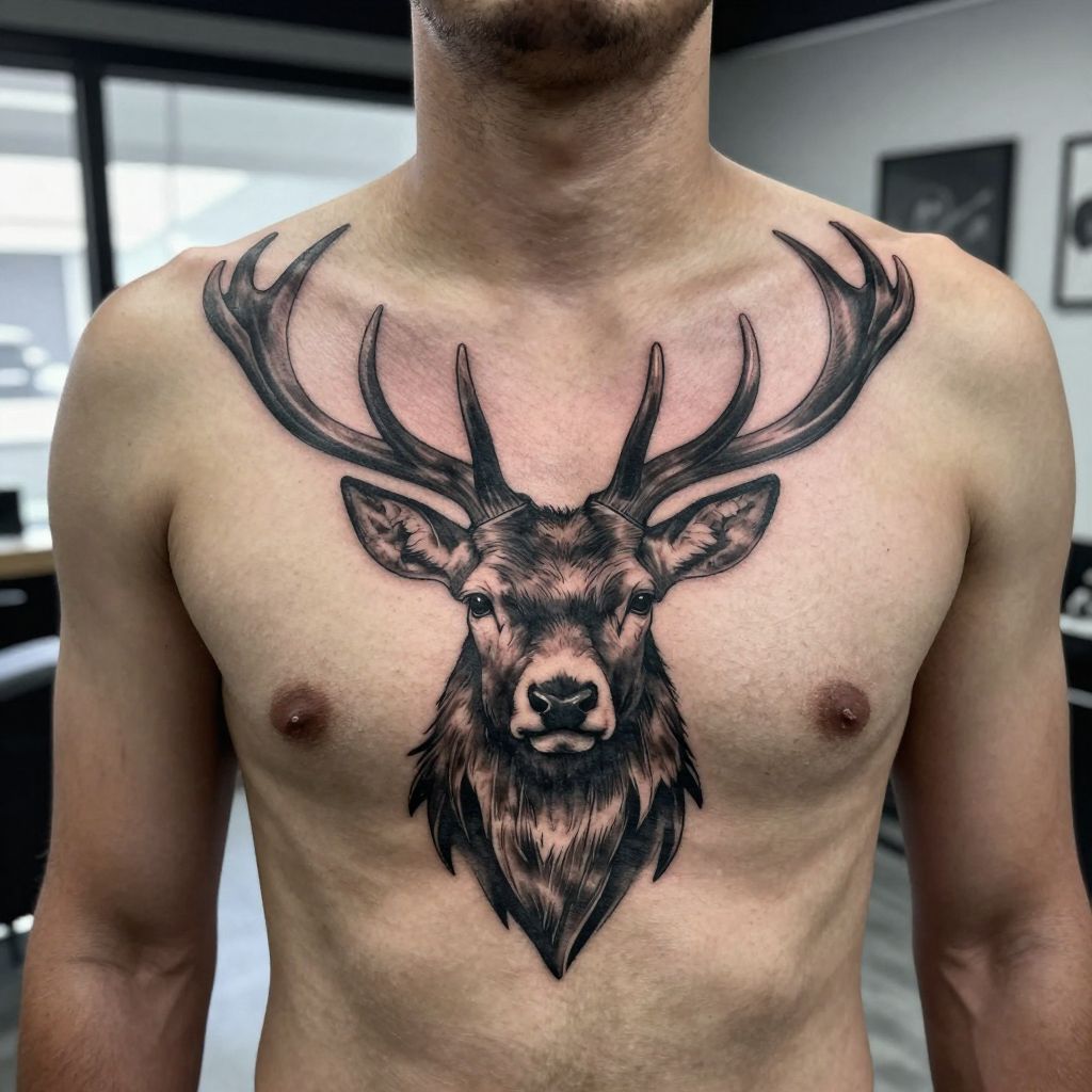 Highland Cow Portrait tattoo idea