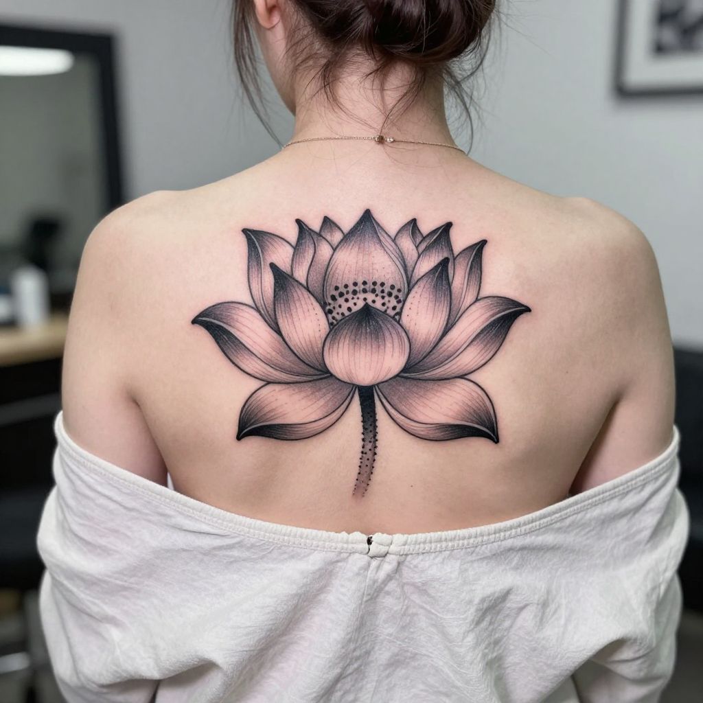 Blooming Lotus self love tattoo idea