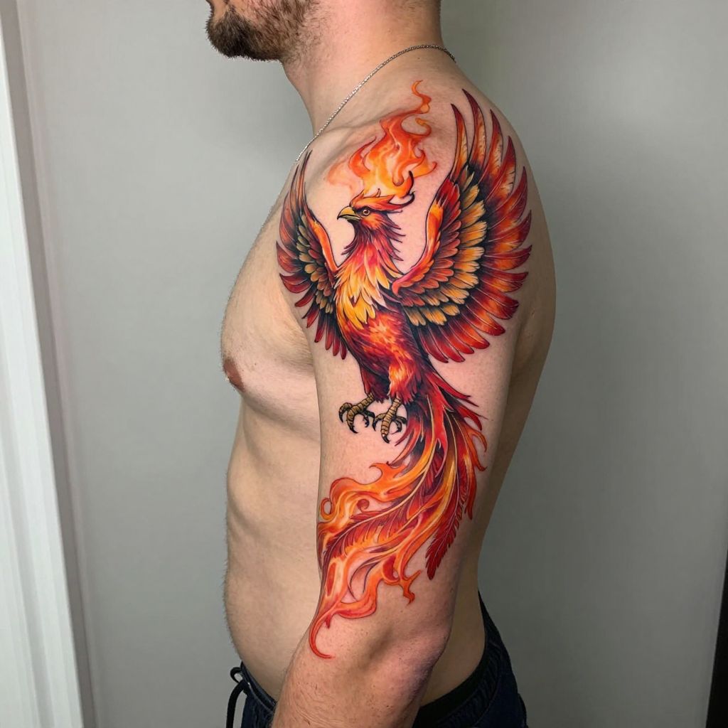 Phoenix Rising Tattoo