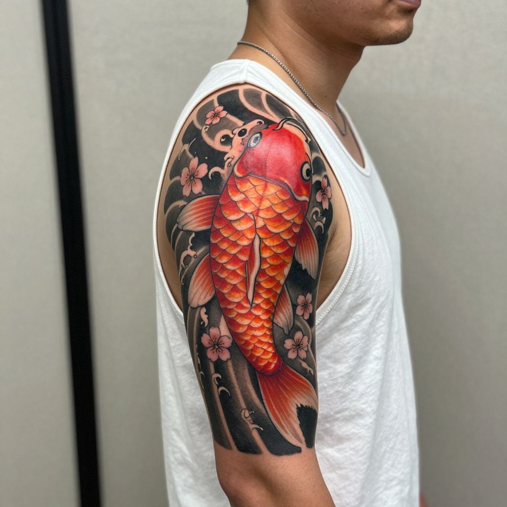 Japanese Koi Fish Tattoo