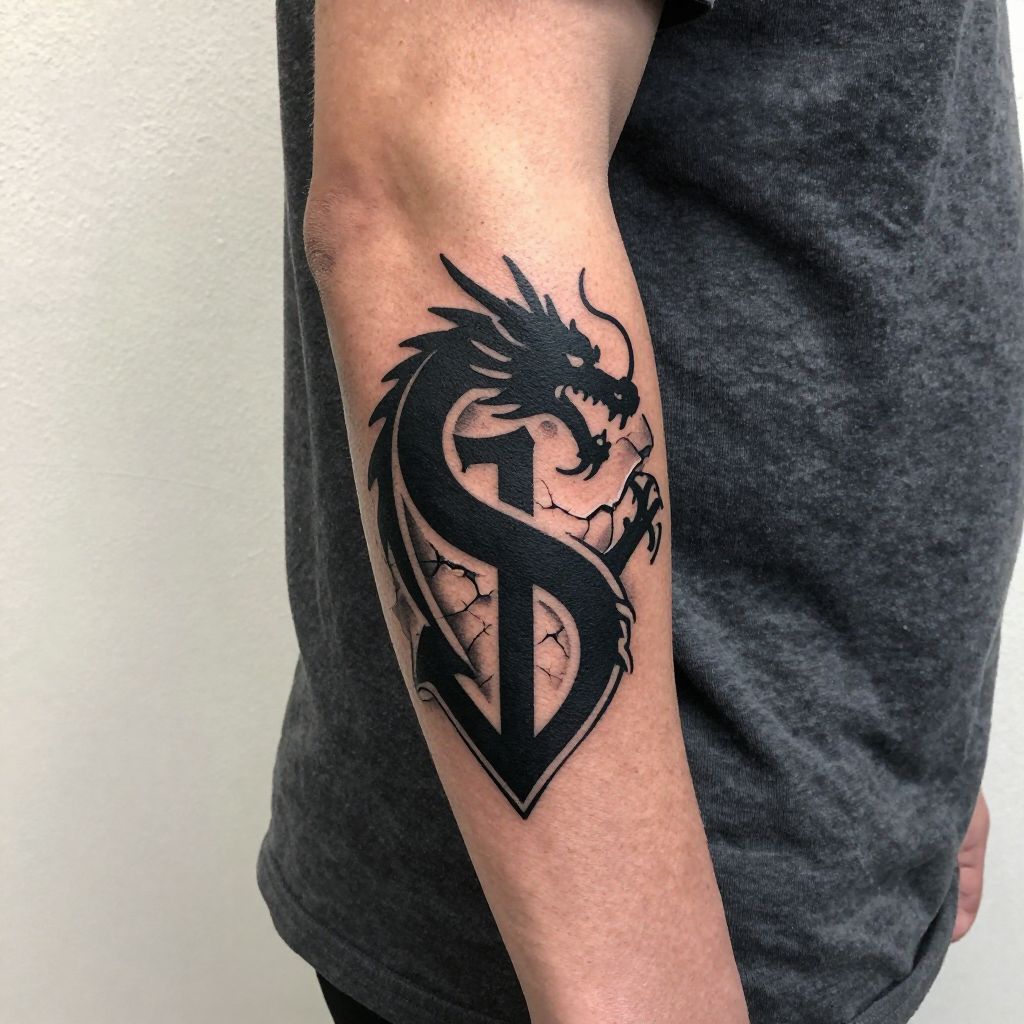 Skyrim tattoo ideas Dragonborn Emblem