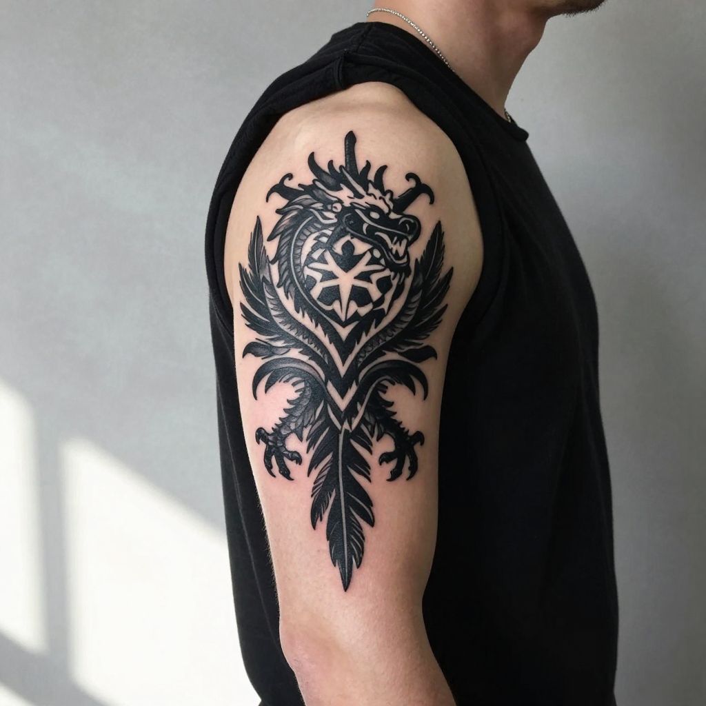 Skyrim tattoo ideas Imperial Dragon Crest