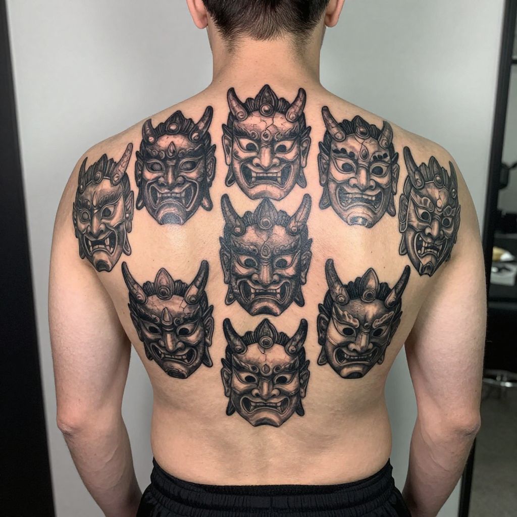 Skyrim tattoo ideas Dragon Priests Mask Cluster
