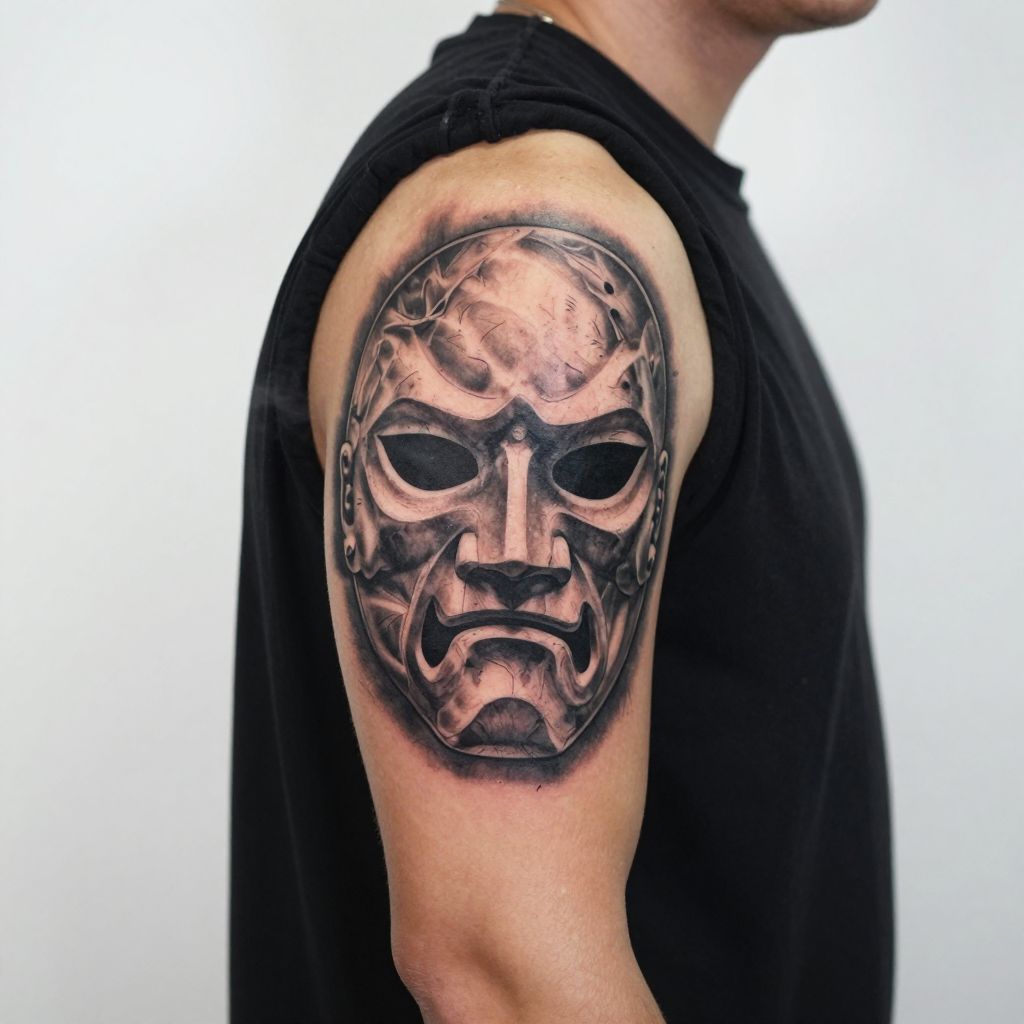 Skyrim tattoo ideas Miraak Mask Portrait