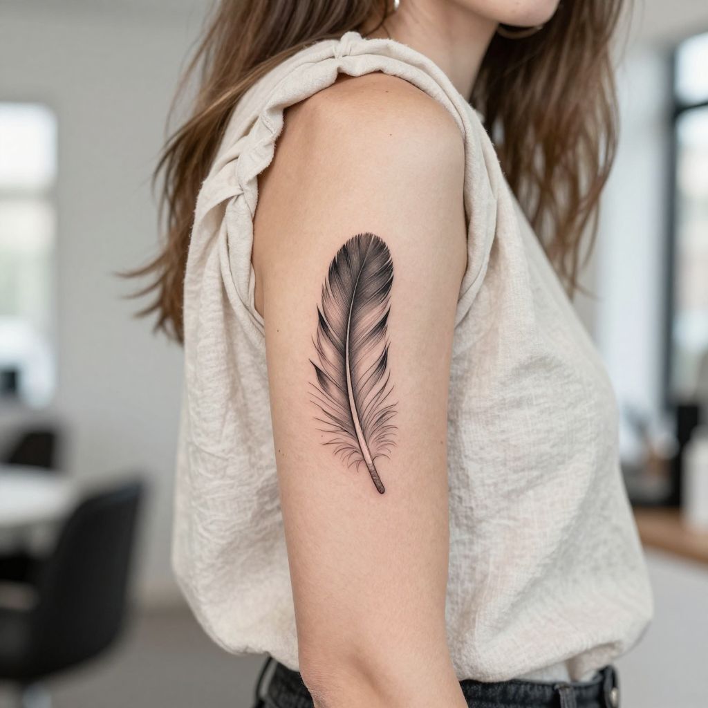 Feather Ink with Subtle Detail