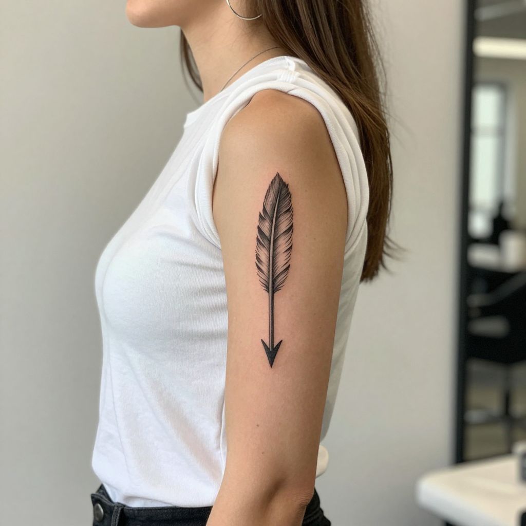 Small Arrow with Feathered End