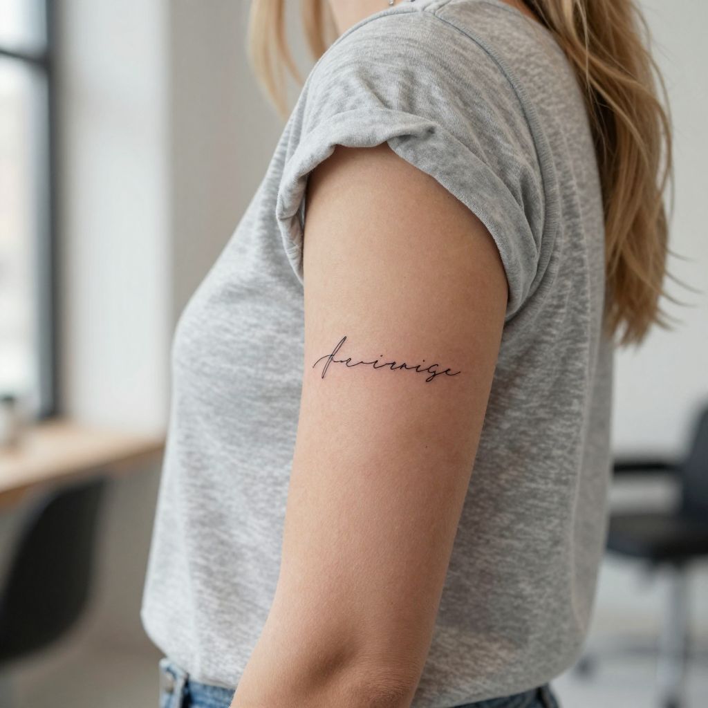 Minimalist Script or Single Word