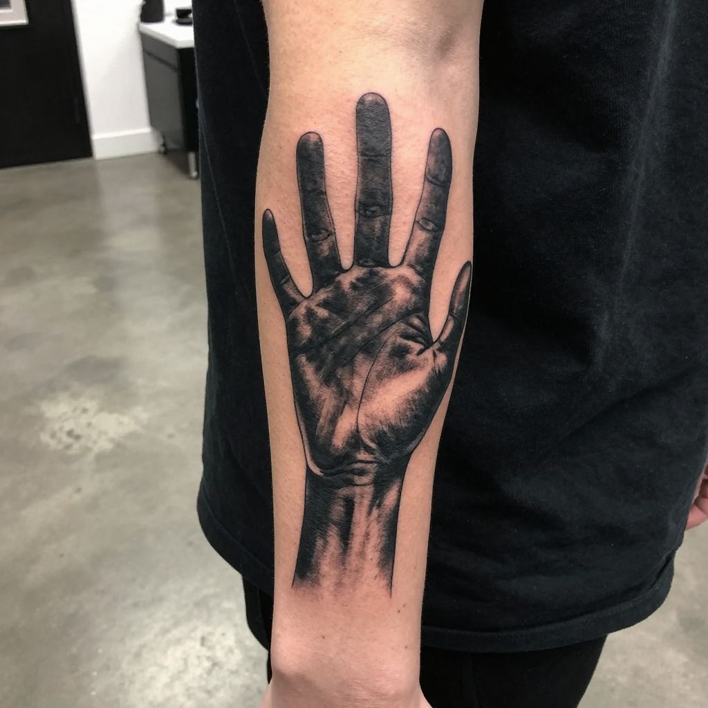 Solo leveling tattoo ideas - Shadow Hand Reaching Out