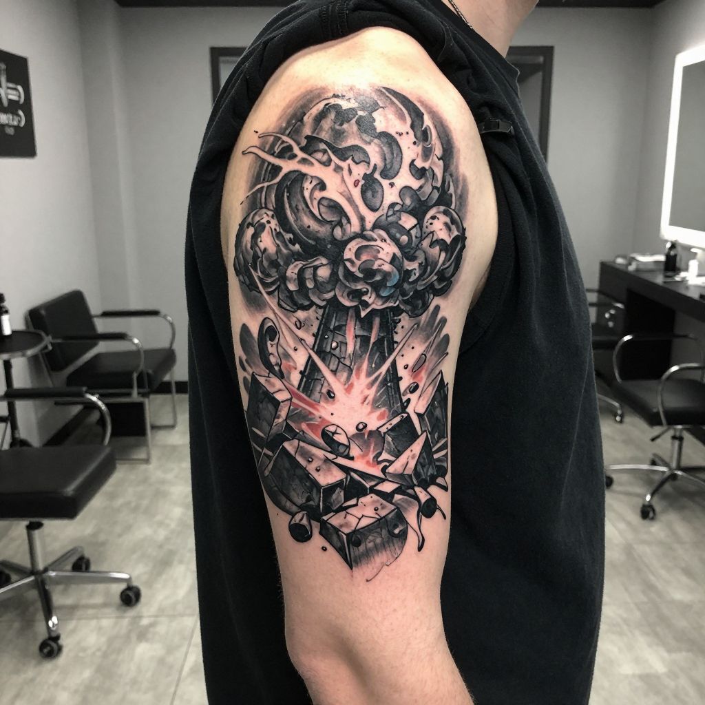 Solo leveling tattoo ideas - Dungeon Explosion Scene