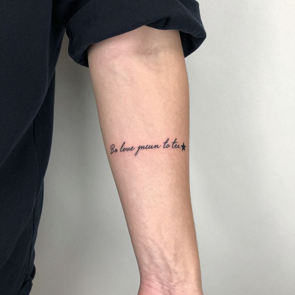 suicideboys tattoo ideas - Lyric Inspired Script And Symbol