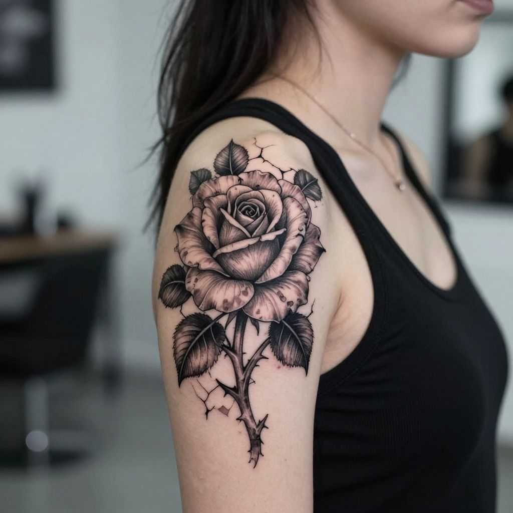 suicideboys tattoo ideas - Grave Rose