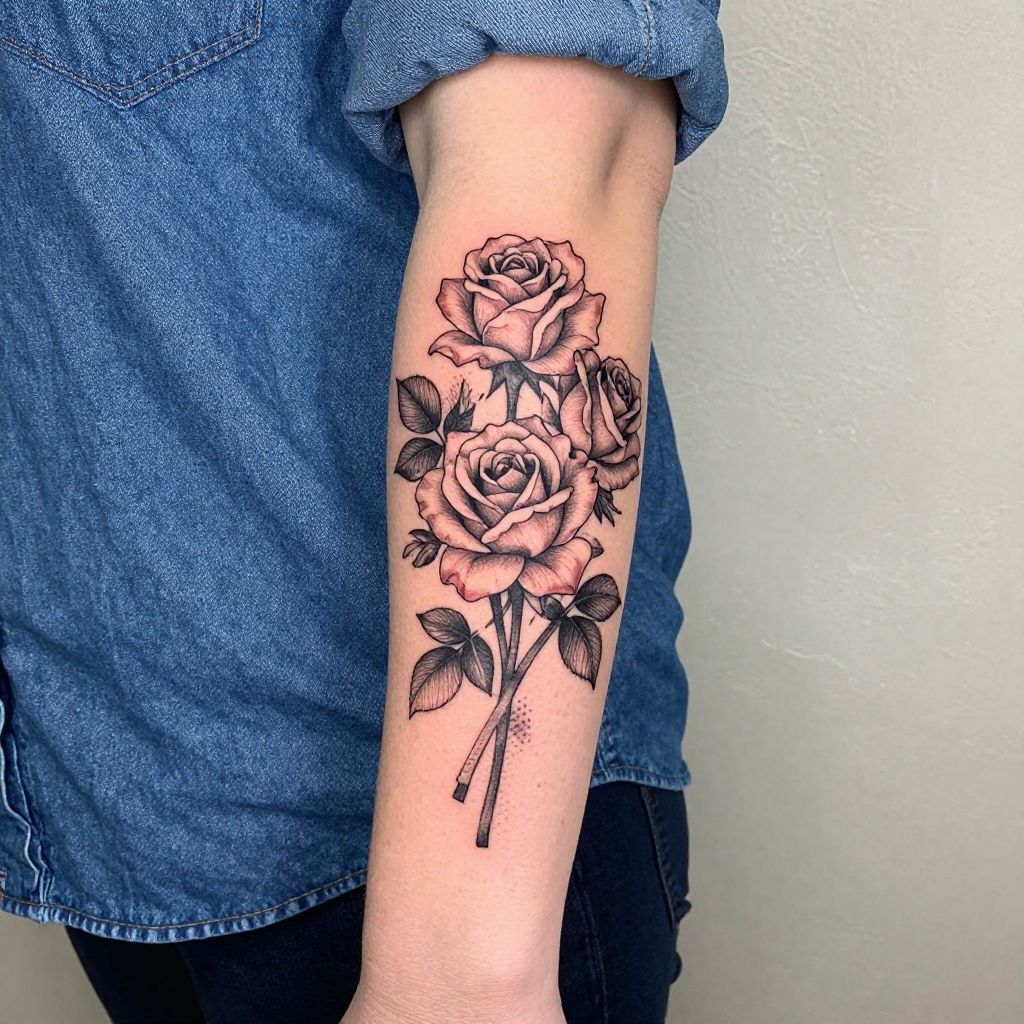 Fine Line Rose Bouquet