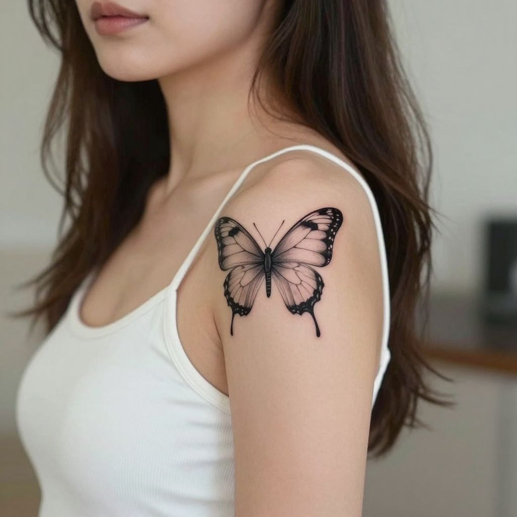 Butterfly With Soft Shading