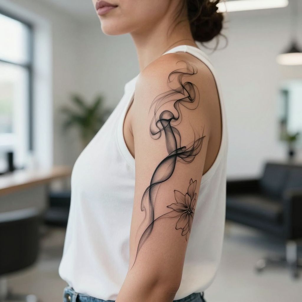 tattoo sleeve filler ideas smoke wisps