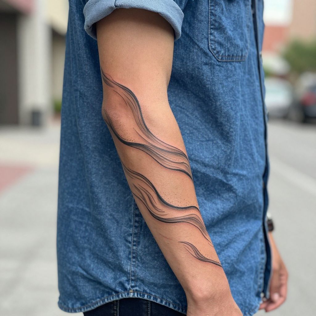 tattoo sleeve filler ideas soft waves