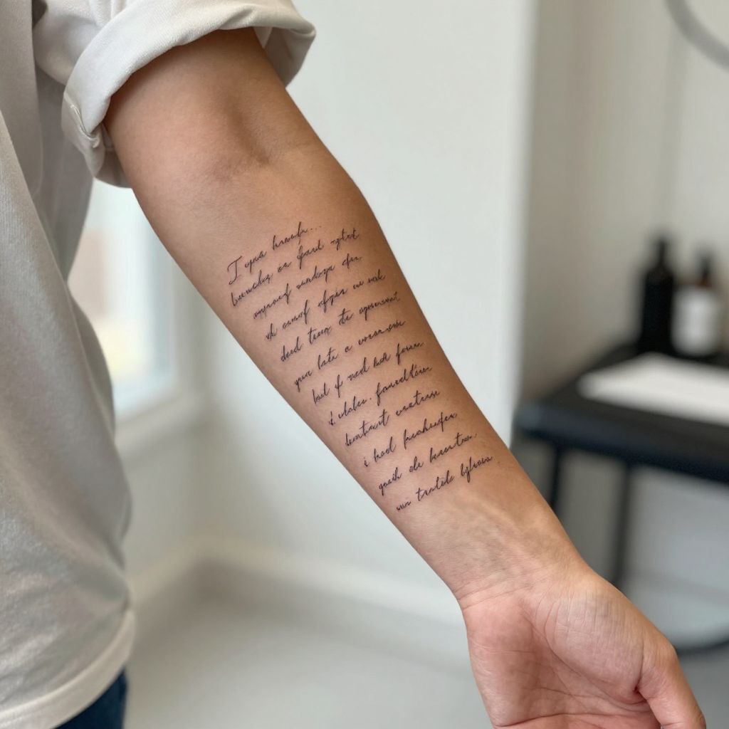 tattoo sleeve filler ideas tiny script words