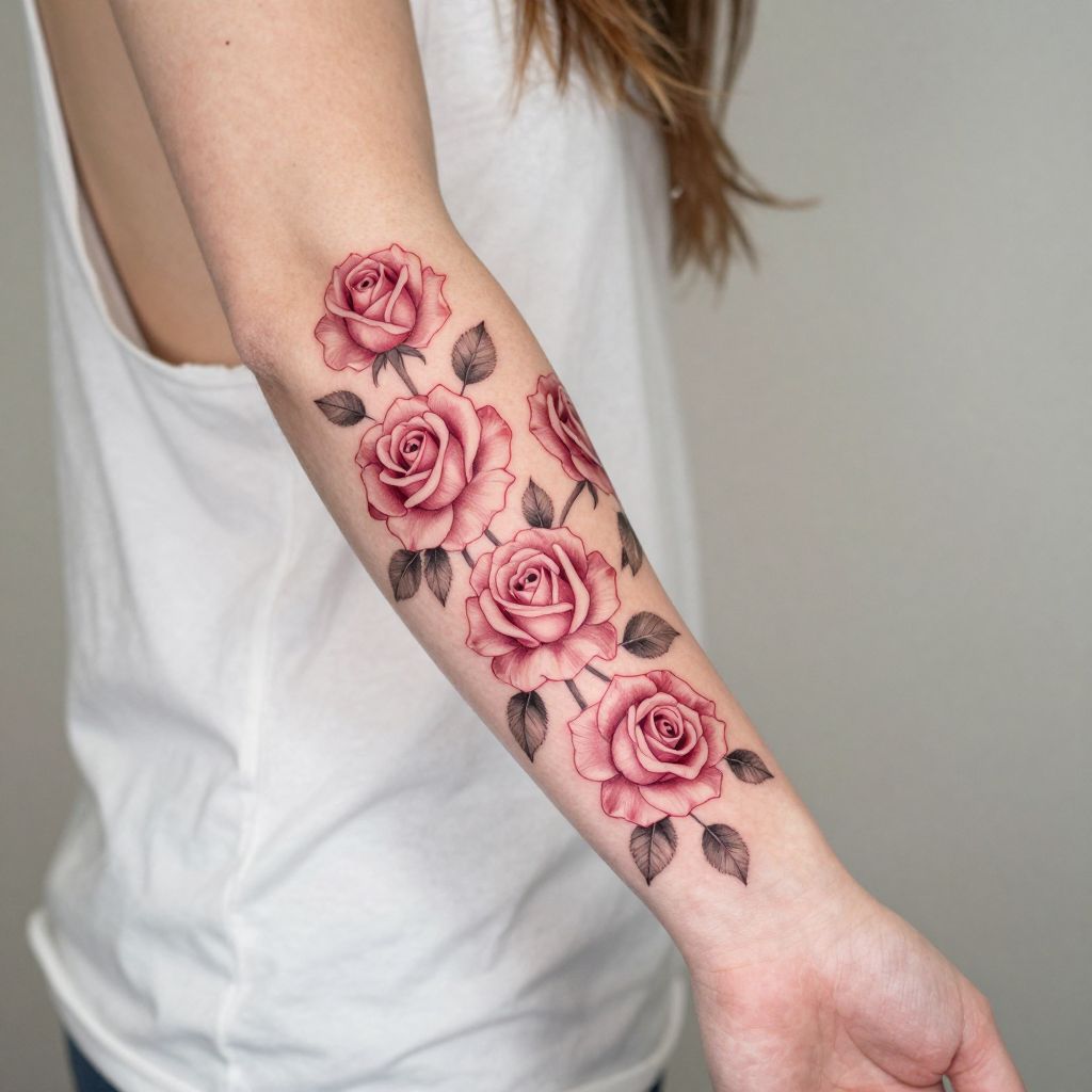 tattoo sleeve filler ideas micro roses