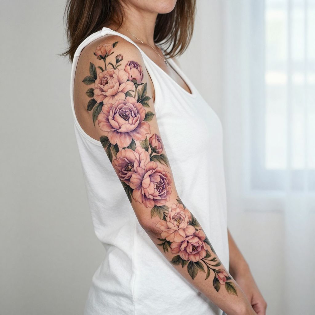 Floral Cascade Sleeve