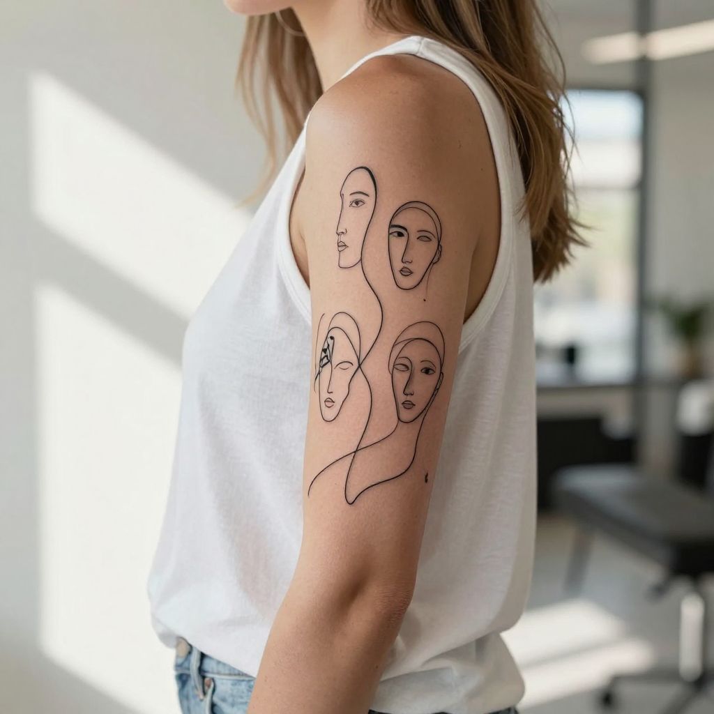 Abstract Line Art Sleeve