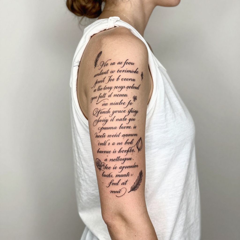 Literary and Script Sleeve