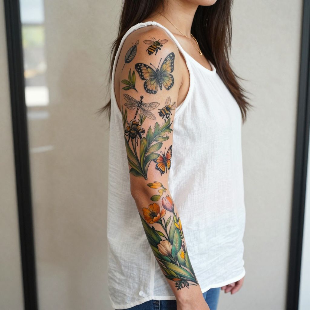 Botanical and Insect Combo Sleeve