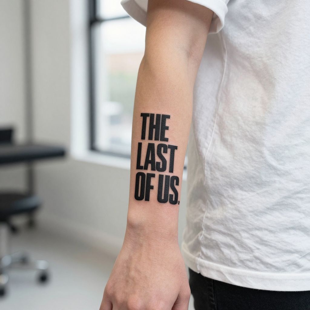The Last of Us Logo in Negative Space