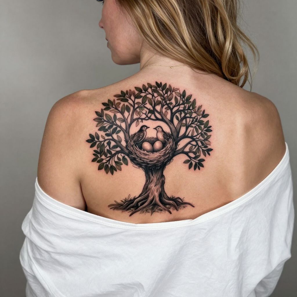 Tree of Life With Birds Nest
