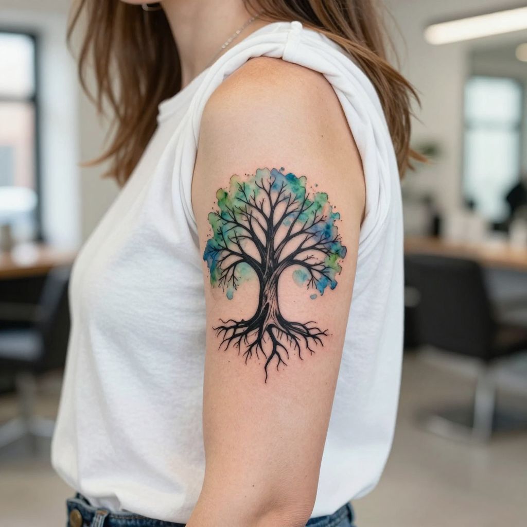 Watercolor Tree of Life