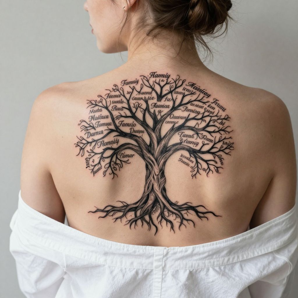 Tree of Life With Family Names