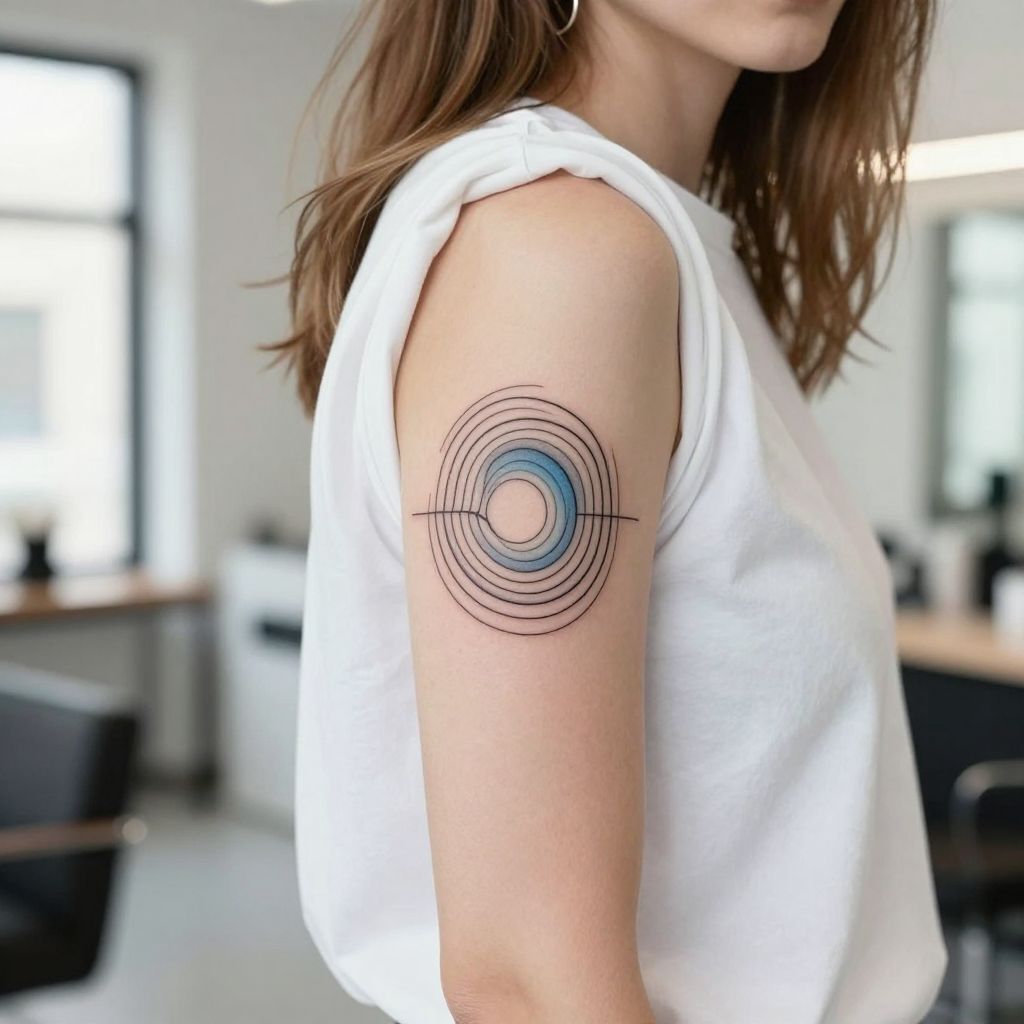 Abstract Water Ripples water tattoo idea