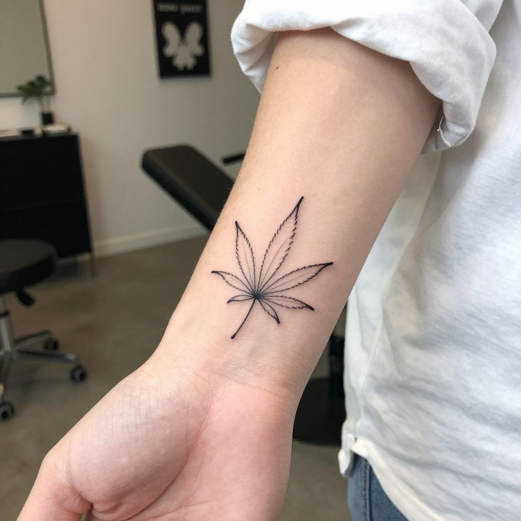 Abstract Leaf Outline