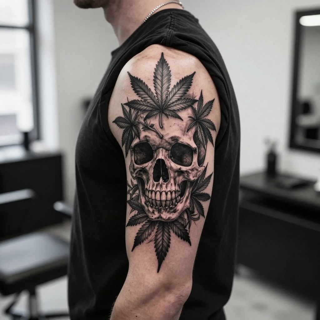 Cannabis Skull Fusion