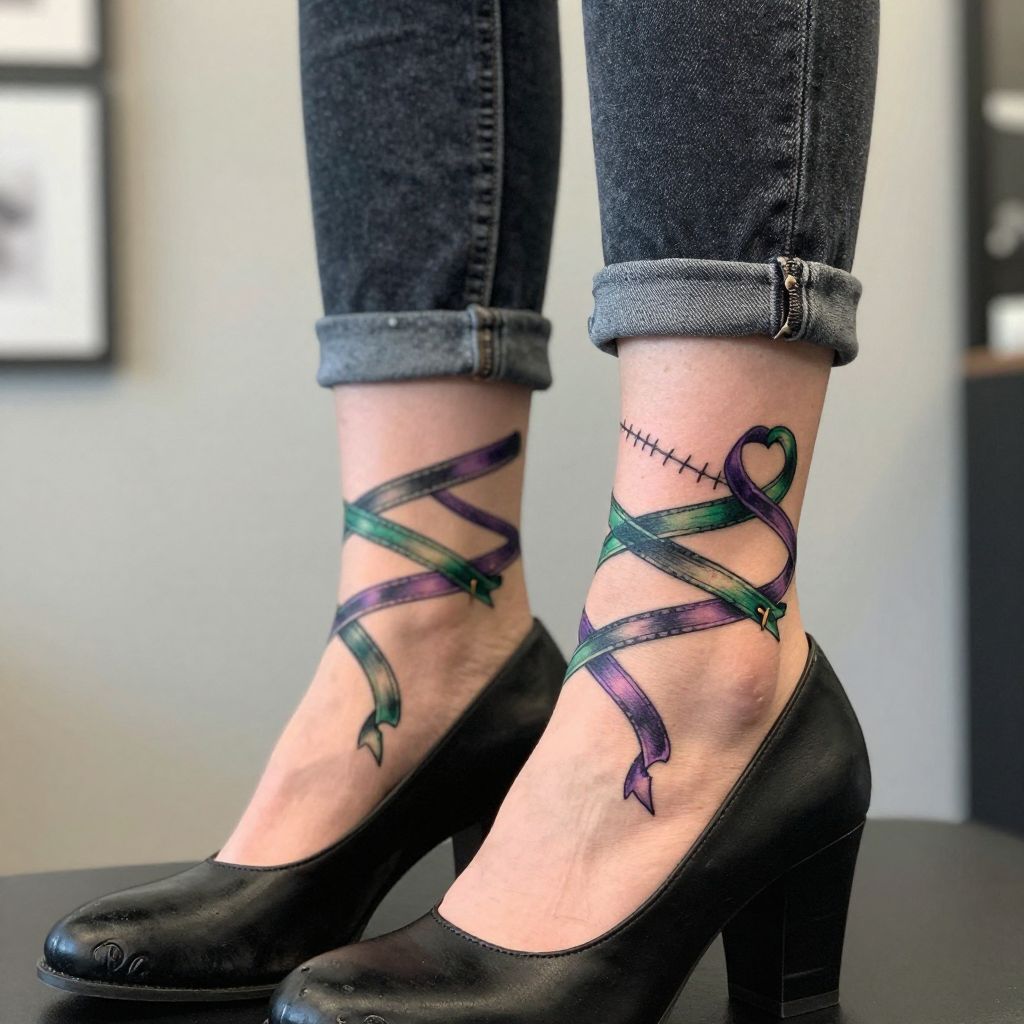 Witch Shoes with Magical Ribbons