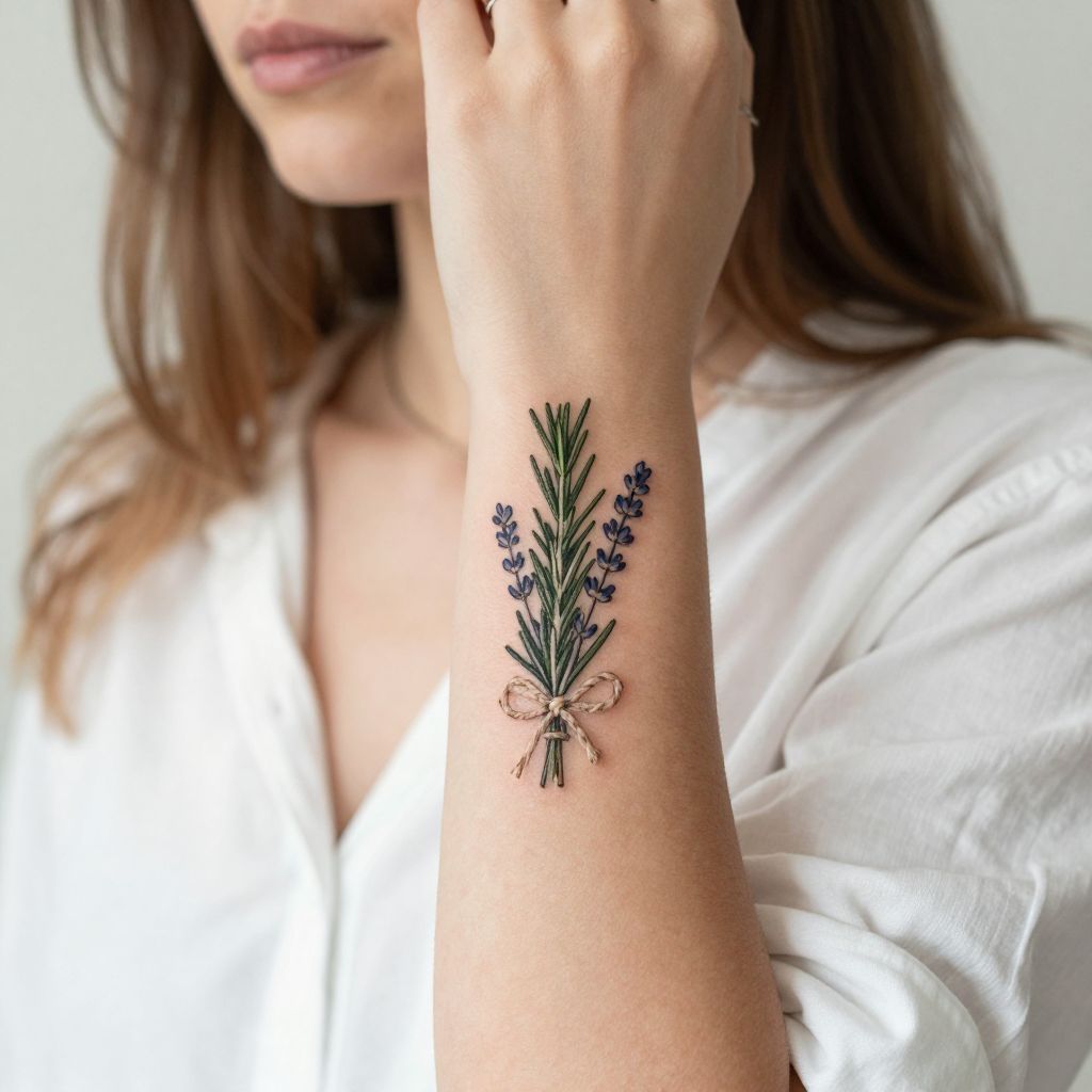 Herb Bundle Wrapped with Twine