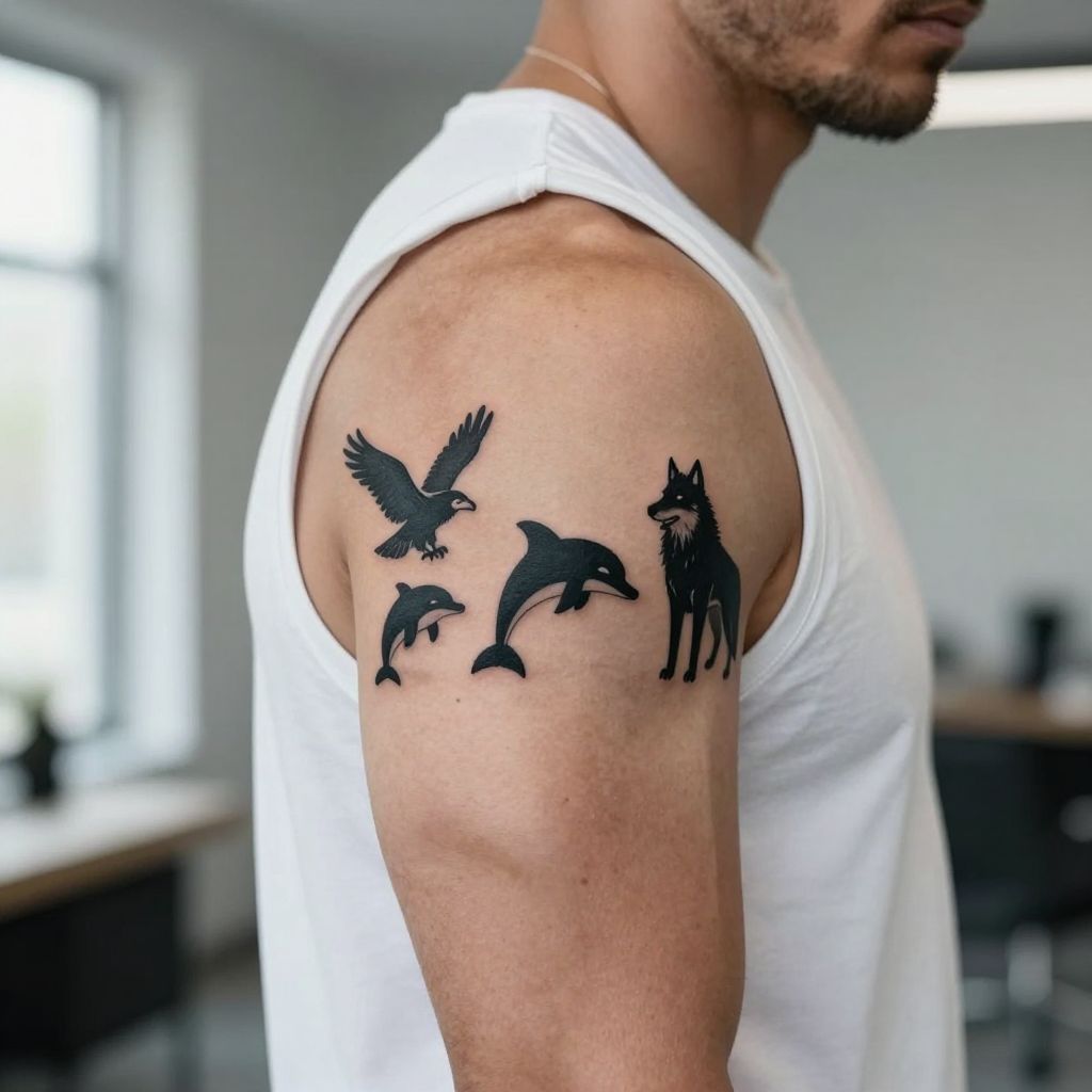 Three Animal Silhouettes