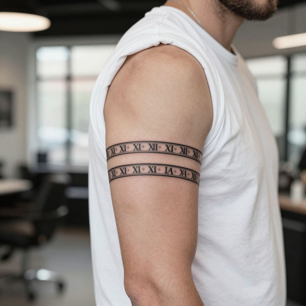 Birthdate Roman Numeral Rings