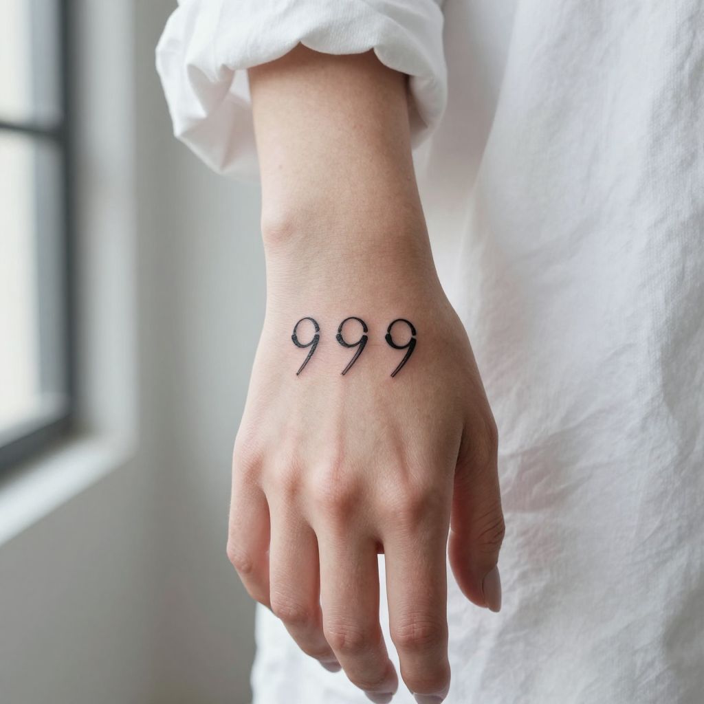 Minimalist 999 Dots and Lines