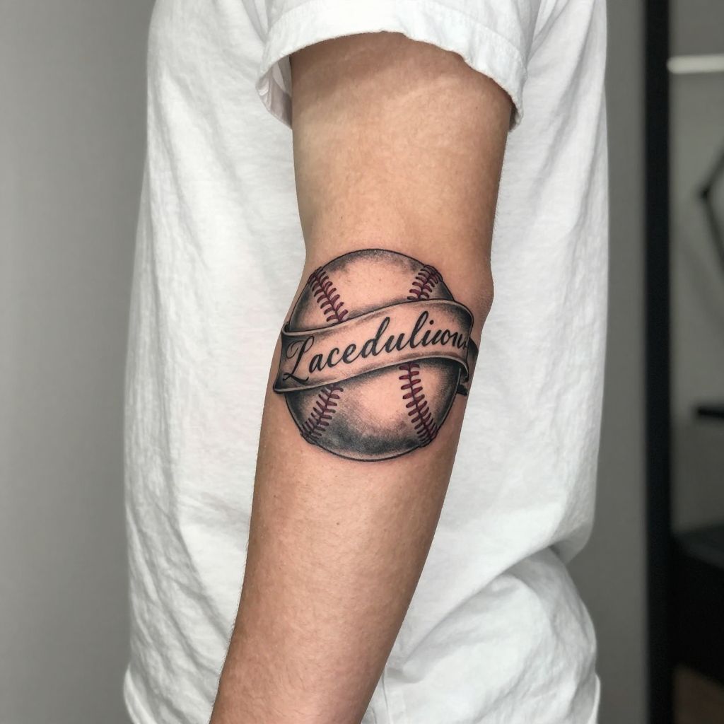 Baseball with Quote Banner