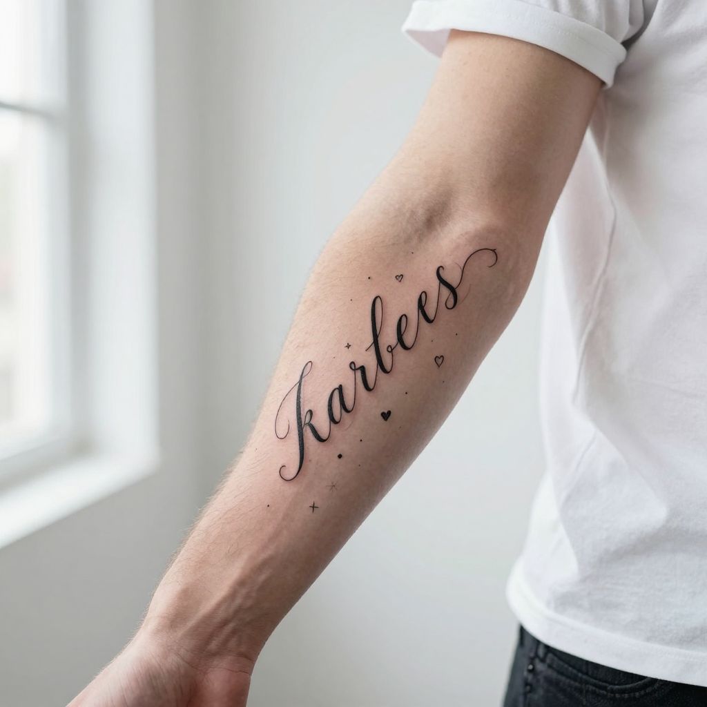 Child’s Name in Script