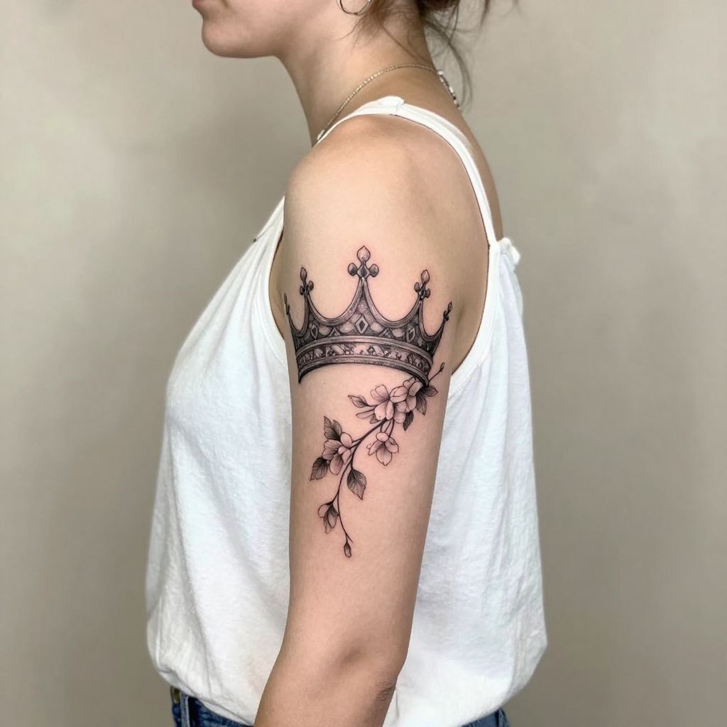 Floral Crown with Delicate Vines