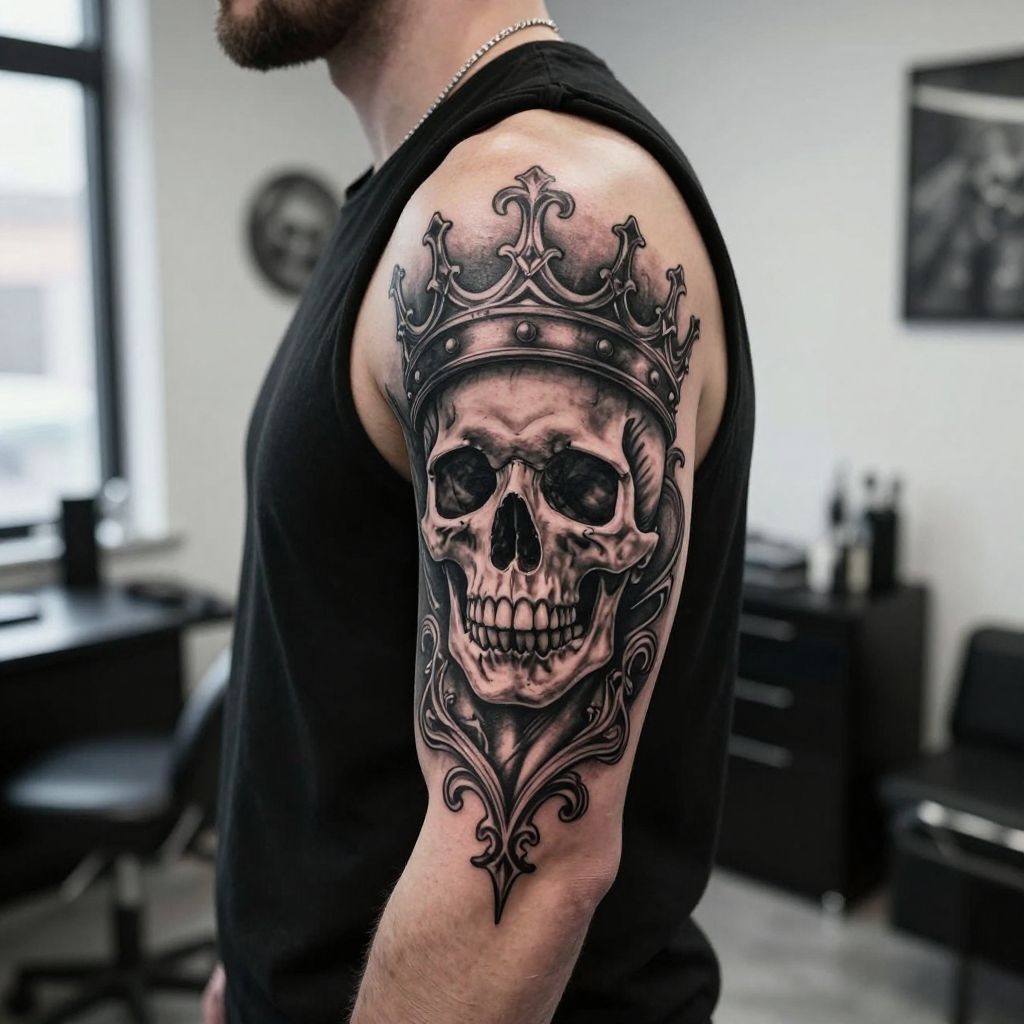 Gothic Inspired Skull Crown