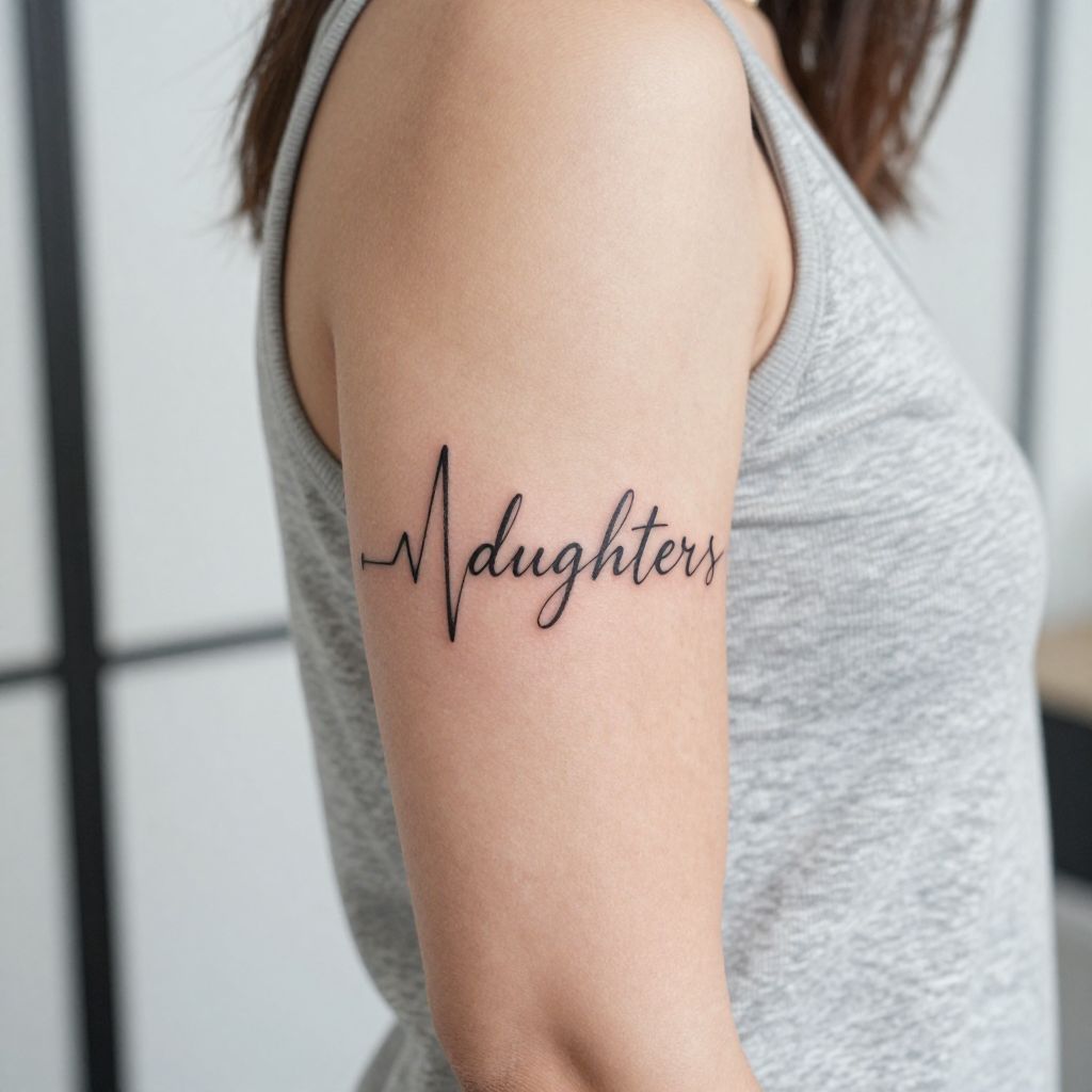 Script with a Heartbeat Line