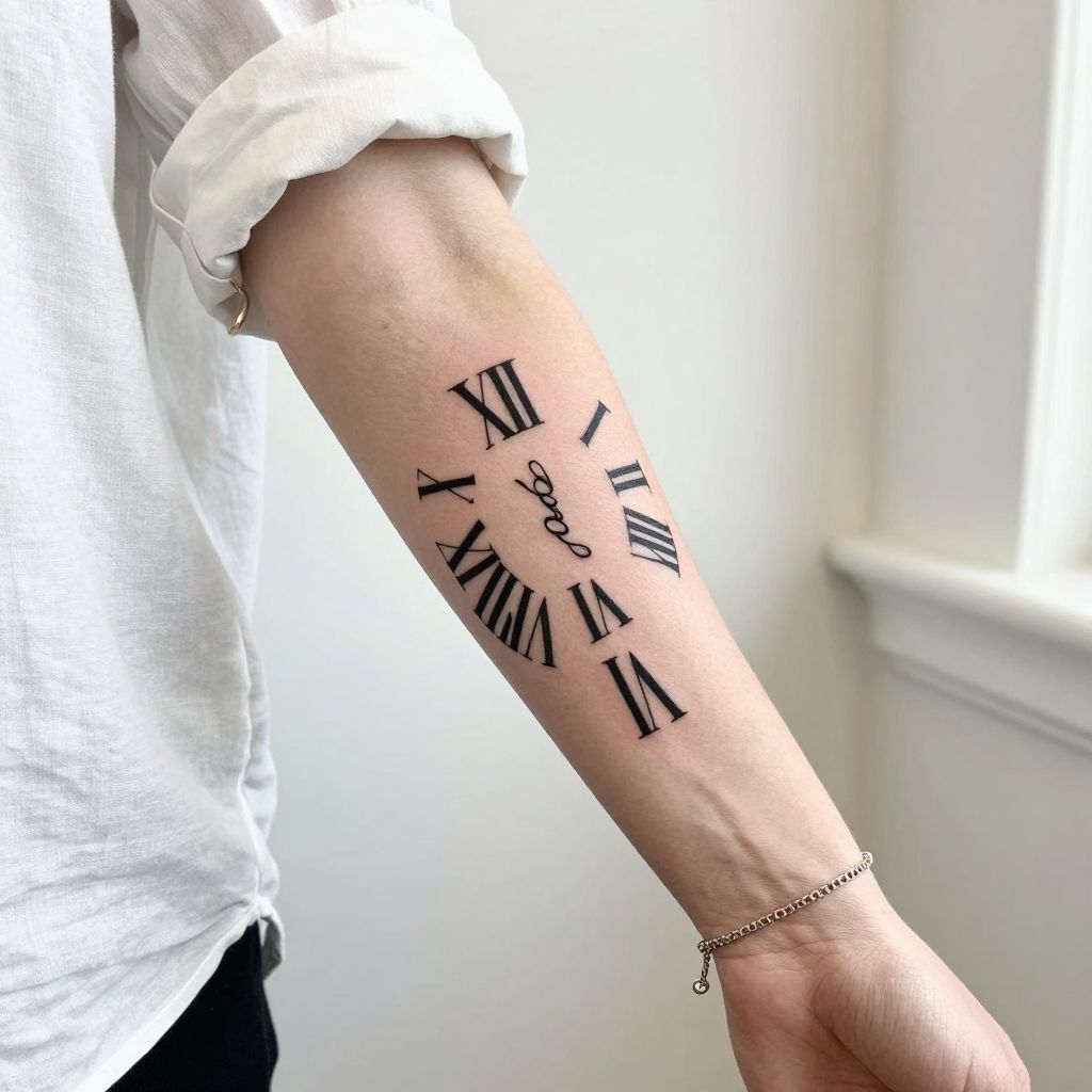 Name in Roman Numerals with Date
