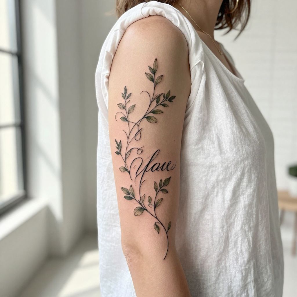 Name Intertwined with Vines
