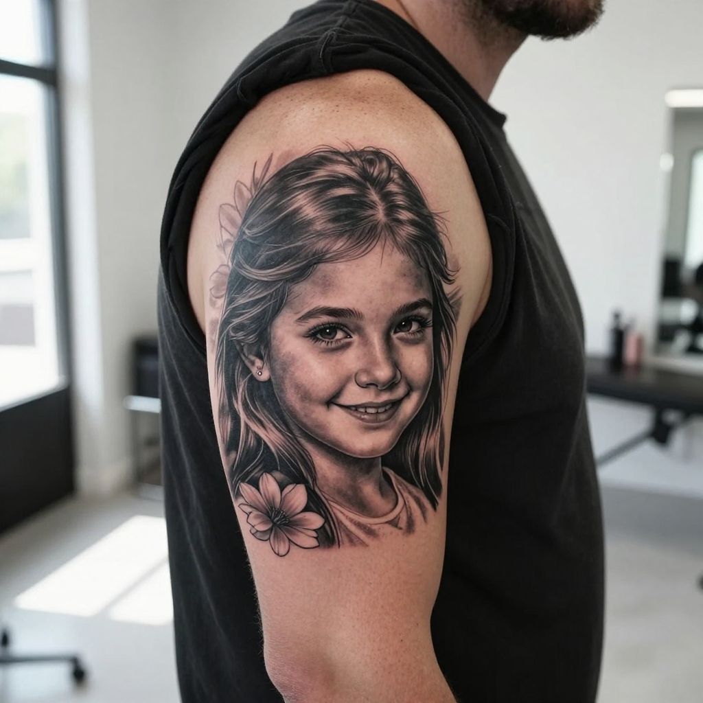 Portrait of Your Daughter tattoo